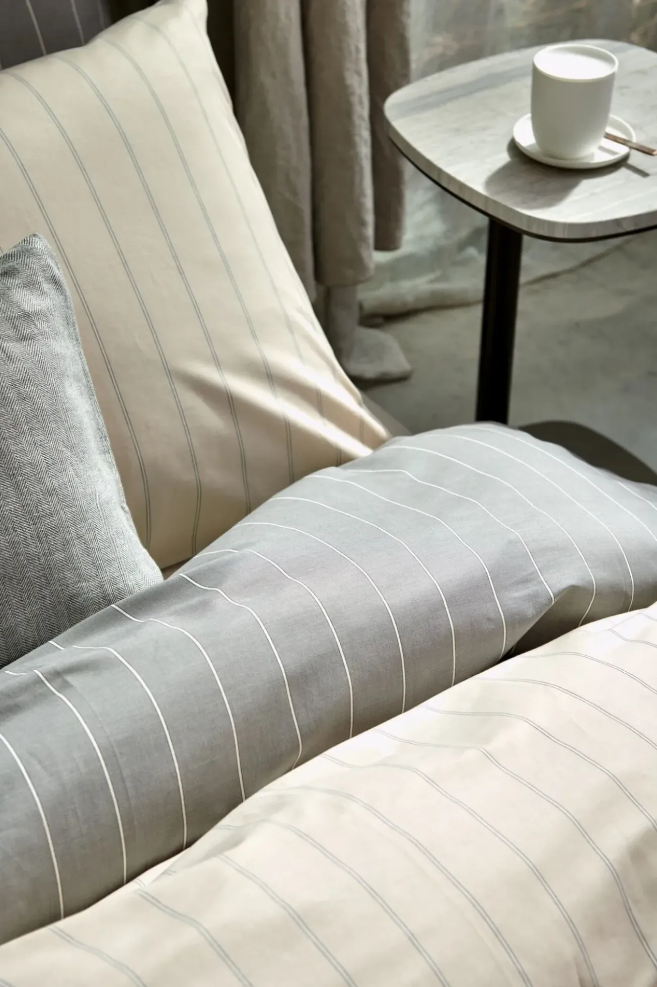 Bath & Living Vandyck Duvet cover HOME Puglia Gray 200x220 cm (percale cotton)
