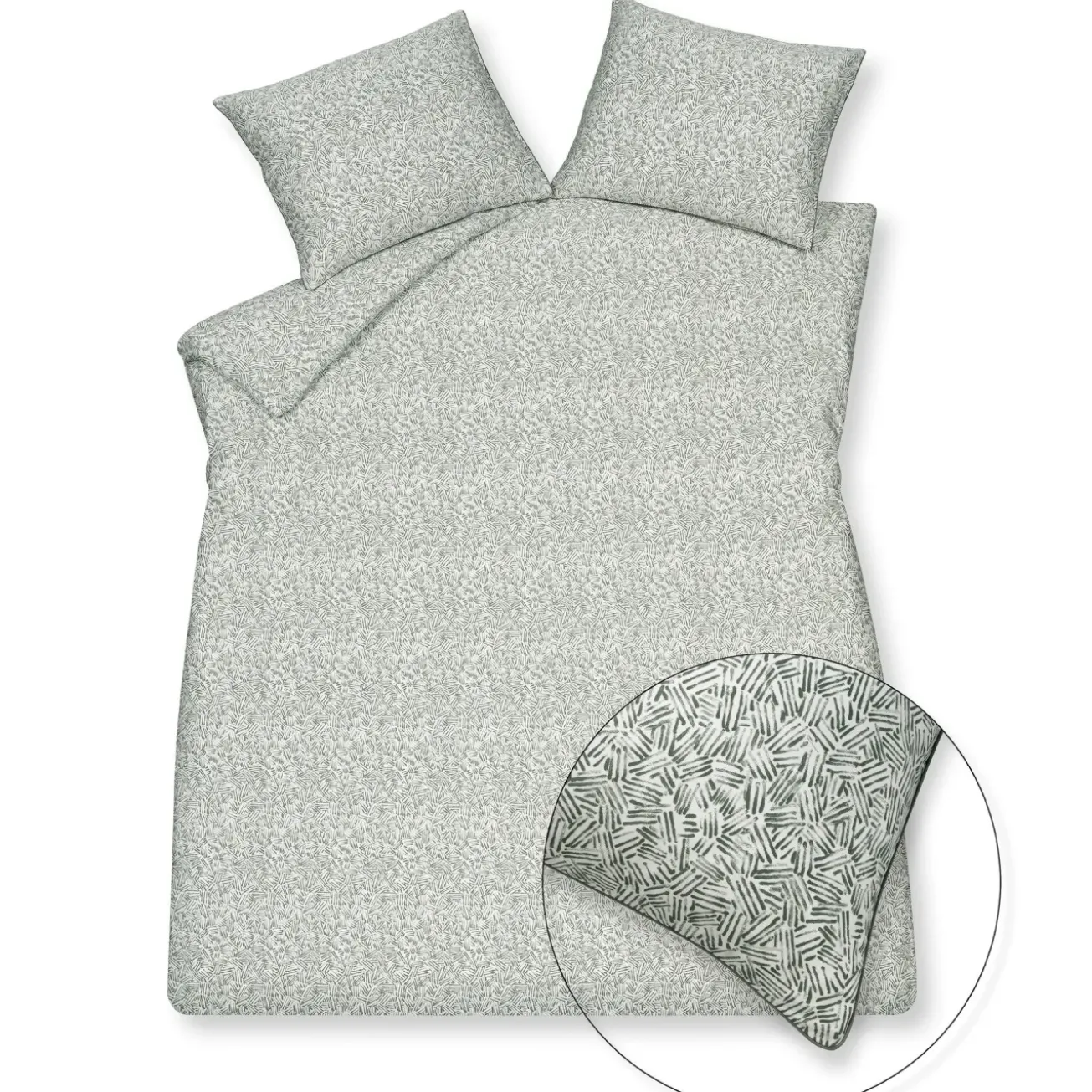 Bath & Living Vandyck Duvet cover HOME 93 Sage green 240x220 cm (HCSA22193)
