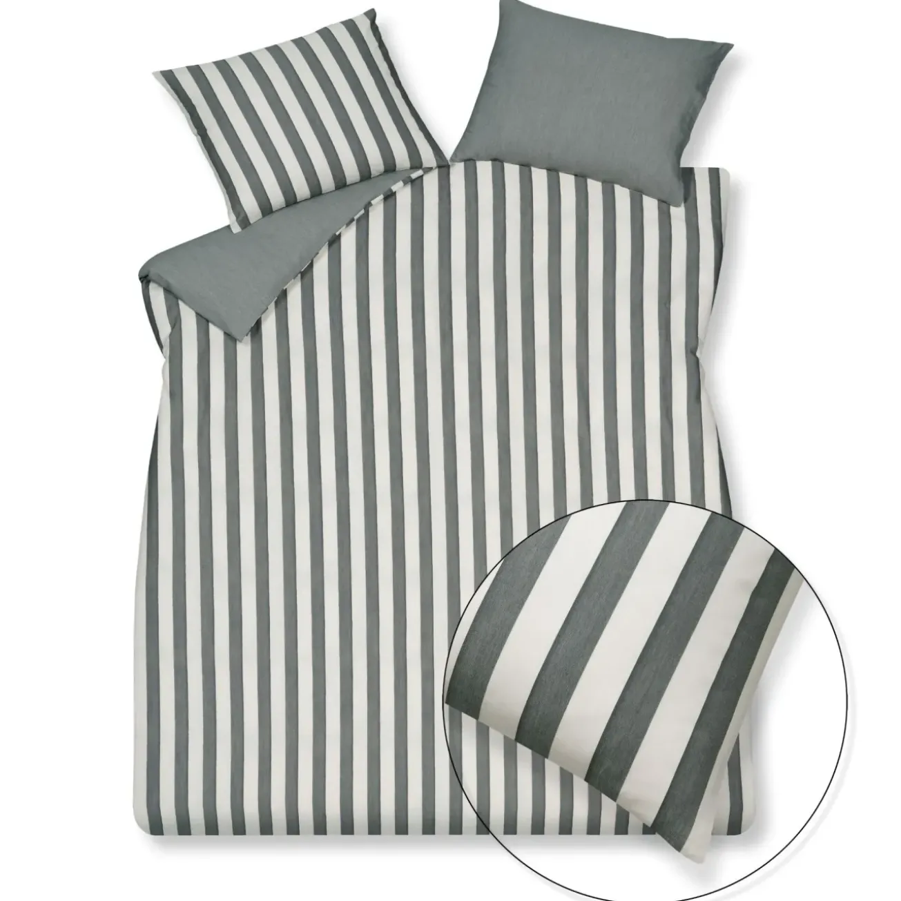 Bath & Living Vandyck Duvet cover HOME 97 Off Black 240x220 cm (cotton / tencel)