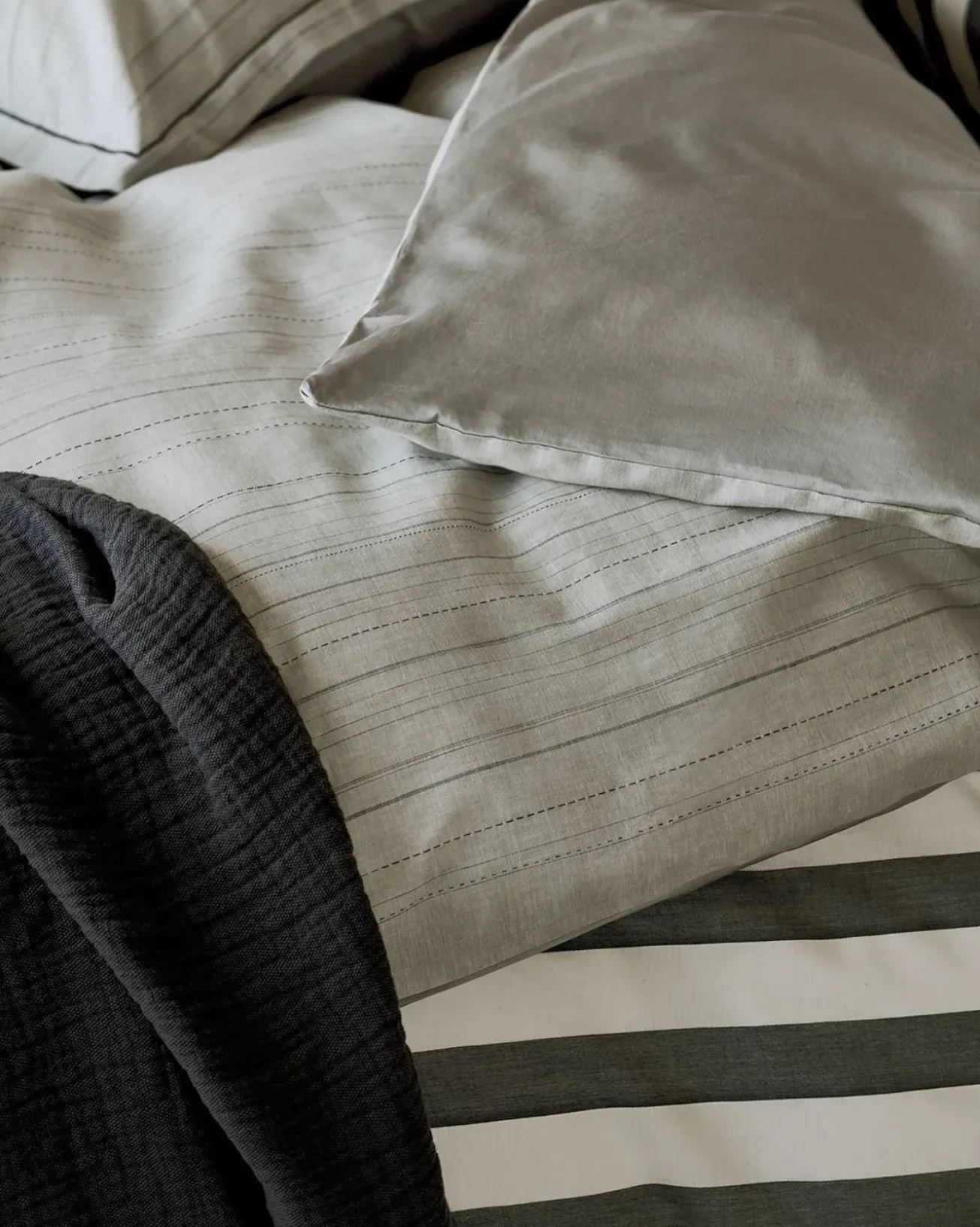 Bath & Living Vandyck Duvet cover HOME 97 Off Black 240x220 cm (cotton / tencel)