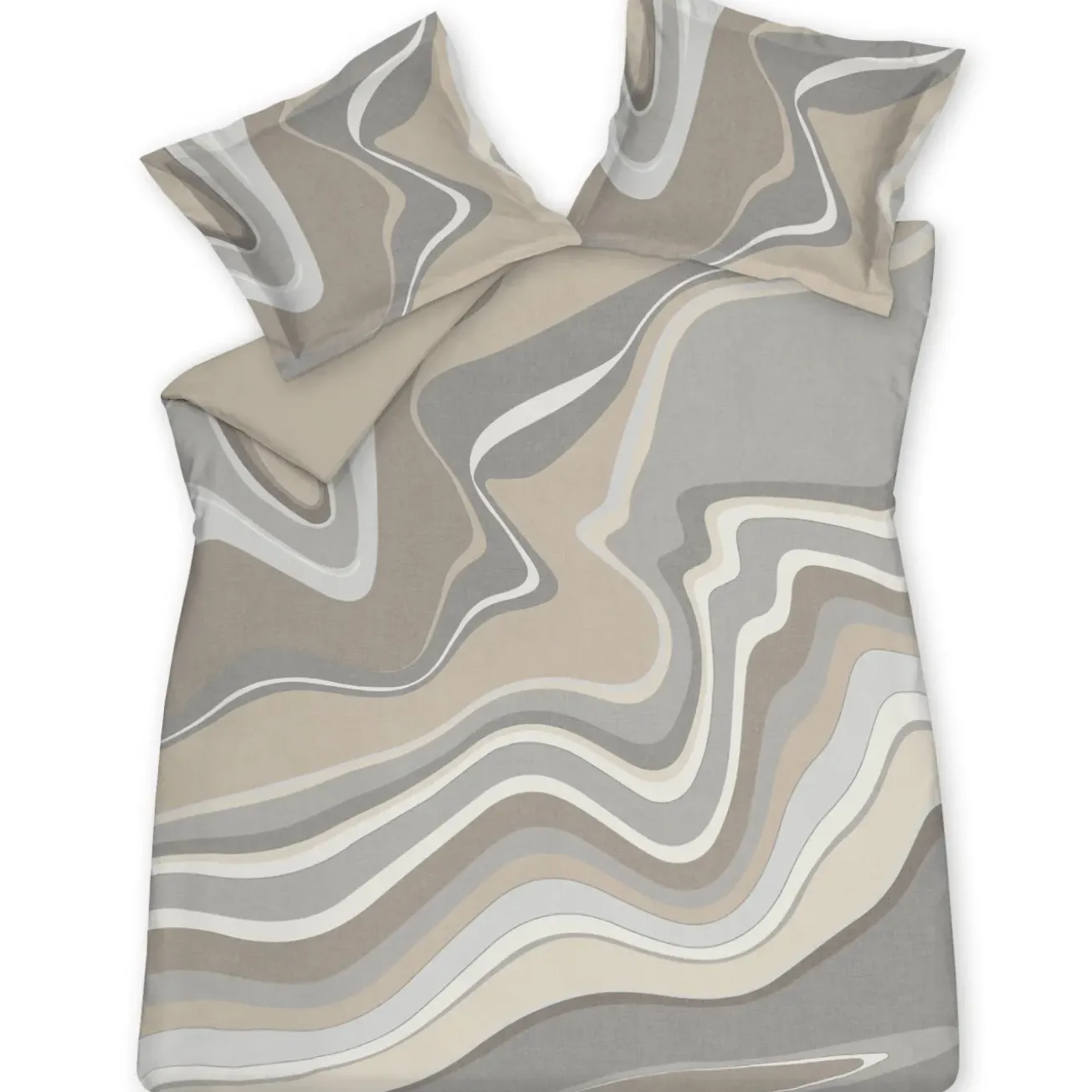Bath & Living Vandyck Duvet cover MARBLE Stone 200x220 cm (satin cotton)