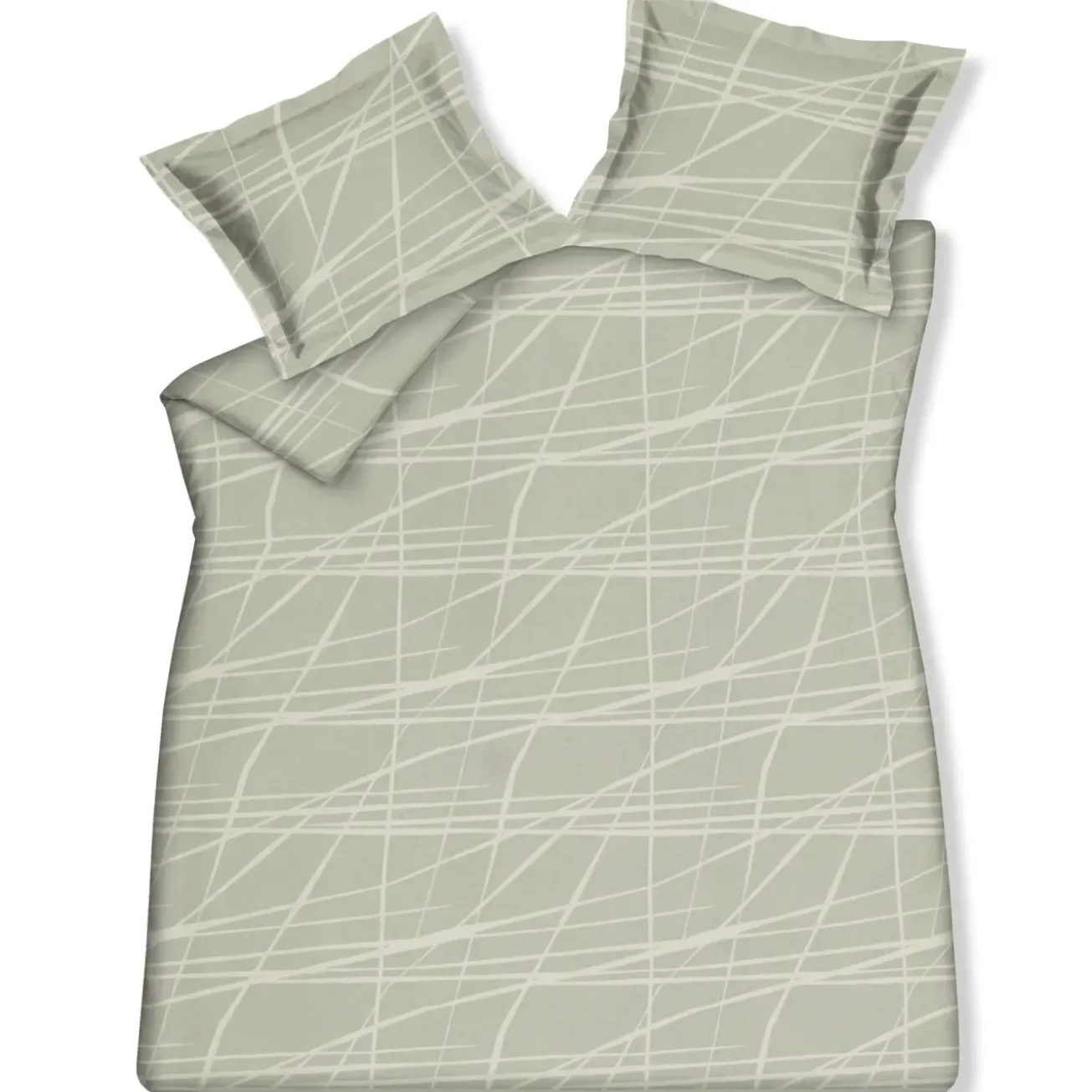 Bath & Living Vandyck Duvet cover MEANINGFUL Smoke Green 140x220 cm (SABB23109)