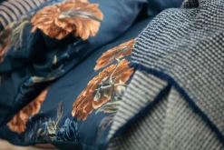 Bath & Living Vandyck Duvet cover MIDNIGHT HOUR Blue Ink 140x220 cm (satin cotton)
