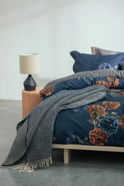Bath & Living Vandyck Duvet cover MIDNIGHT HOUR Blue Ink 140x220 cm (satin cotton)
