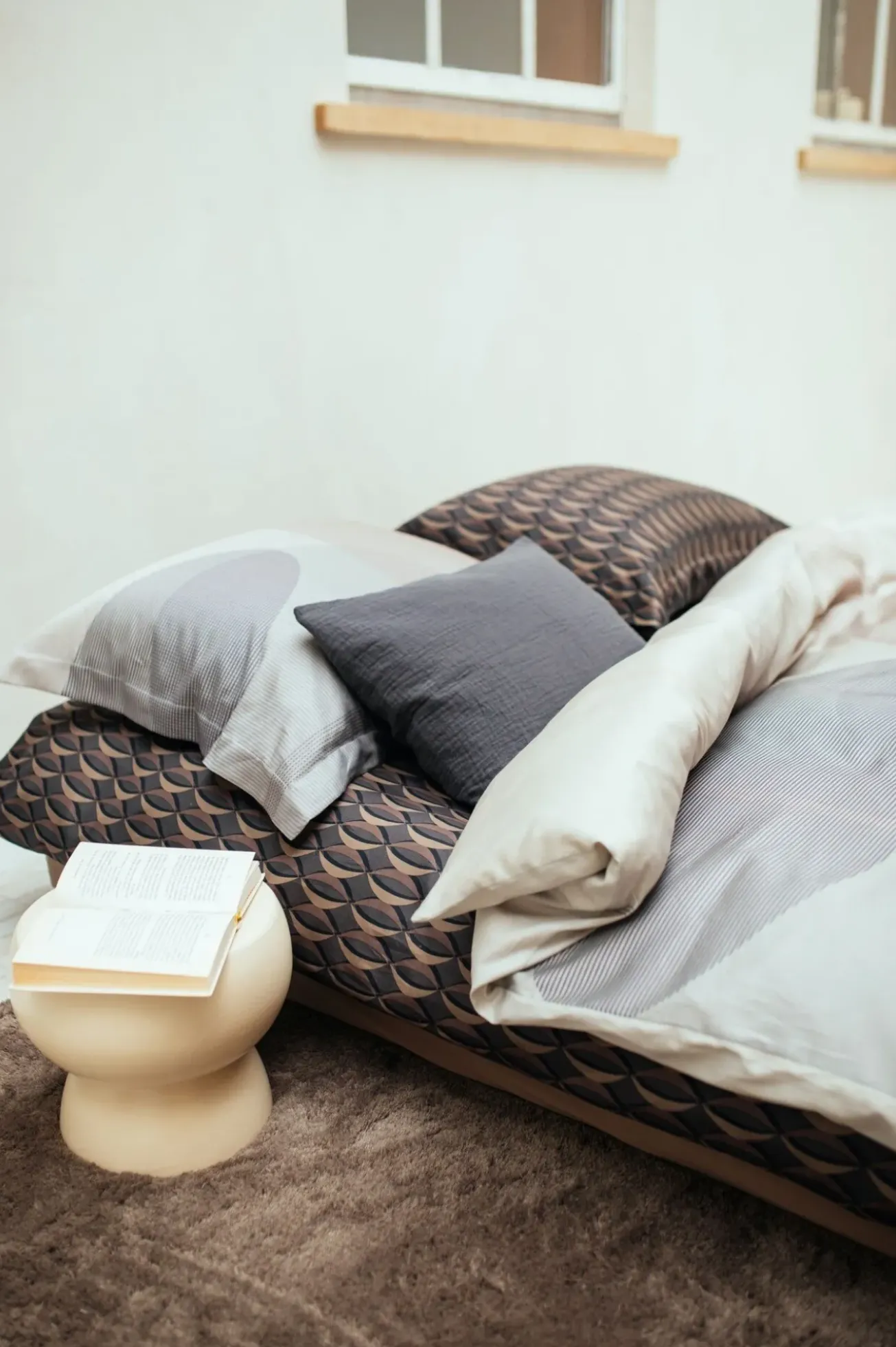 Bath & Living Vandyck Duvet cover MIRACLE Sand 140x220 cm (satin cotton)