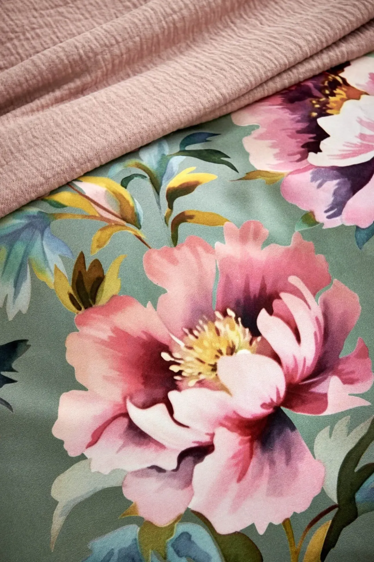 Bath & Living Vandyck Duvet cover PINK PEONY Multi 200x220 cm (satin cotton)
