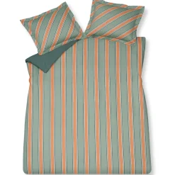 Bath & Living Vandyck Duvet cover PREPPY STRIPE Smoke Green 140x220 cm (satin cotton)