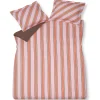 Bath & Living Vandyck Duvet cover PREPPY STRIPE Pink 140x220 cm (satin cotton)