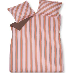 Bath & Living Vandyck Duvet cover PREPPY STRIPE Pink 240x220 cm (satin cotton)