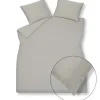 Bath & Living Vandyck Duvet cover PURE 07 Cool Gray 200x220 cm (linen / satin cotton) PRSA17207