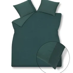 Bath & Living Vandyck Duvet cover PURE 07 Dark Green 240x220 cm (linen / satin cotton) PRSA17207