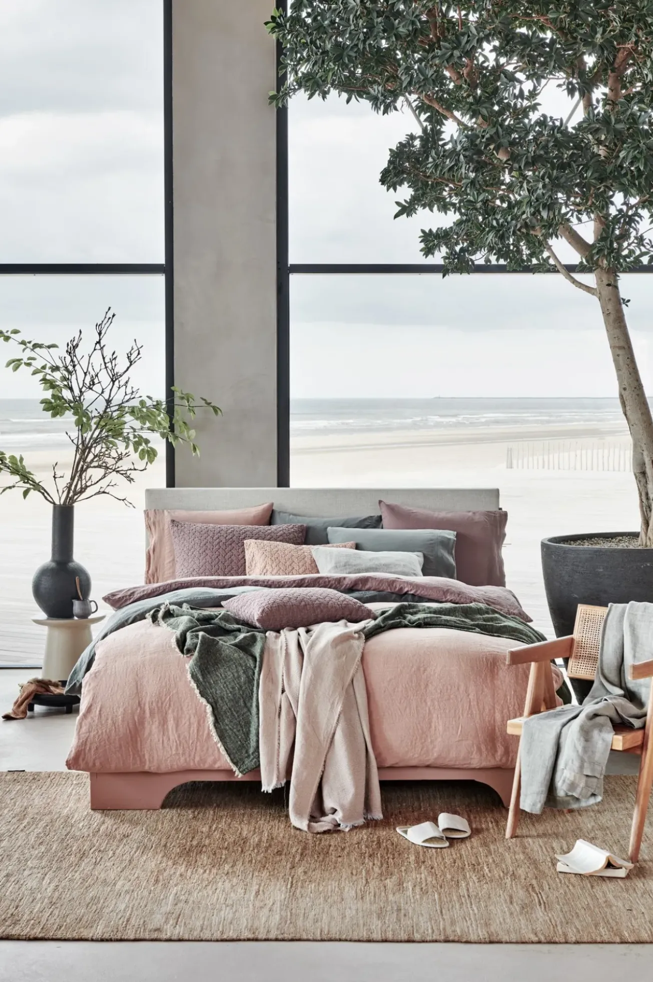 Bath & Living Vandyck Duvet cover PURE 07 Brownie 200x220 cm (linen / satin cotton) PRSA17207