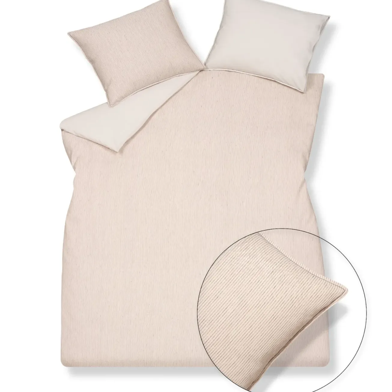 Bath & Living Vandyck Duvet cover PURE 27 Stone 240x220 cm (linen / cotton) PRSA19127
