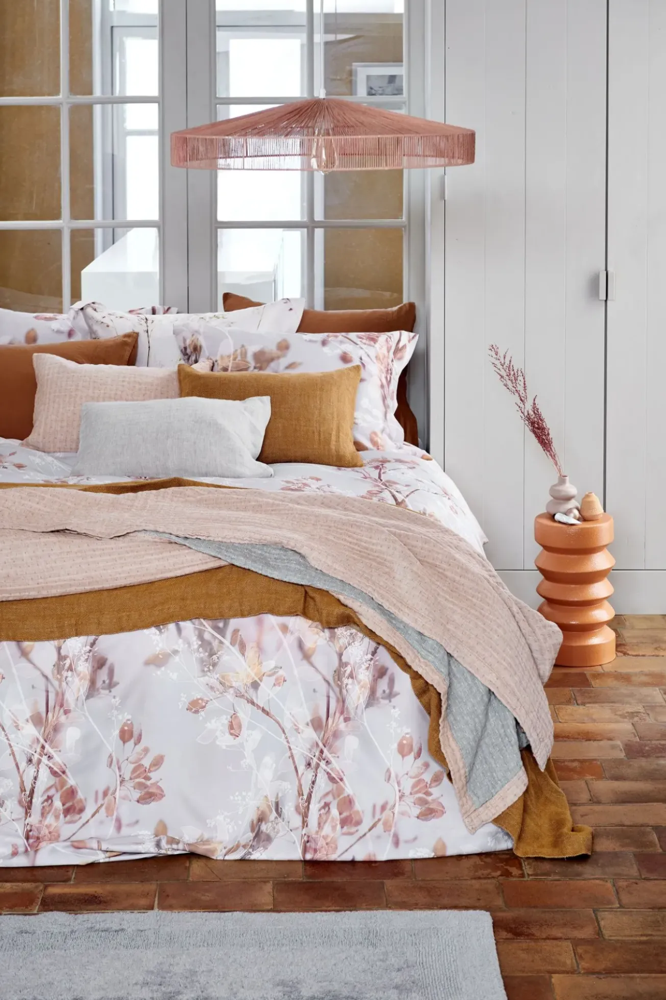 Bath & Living Vandyck Duvet cover PURE 07 Cognac 200x220 cm (linen / satin cotton) PRSA17207