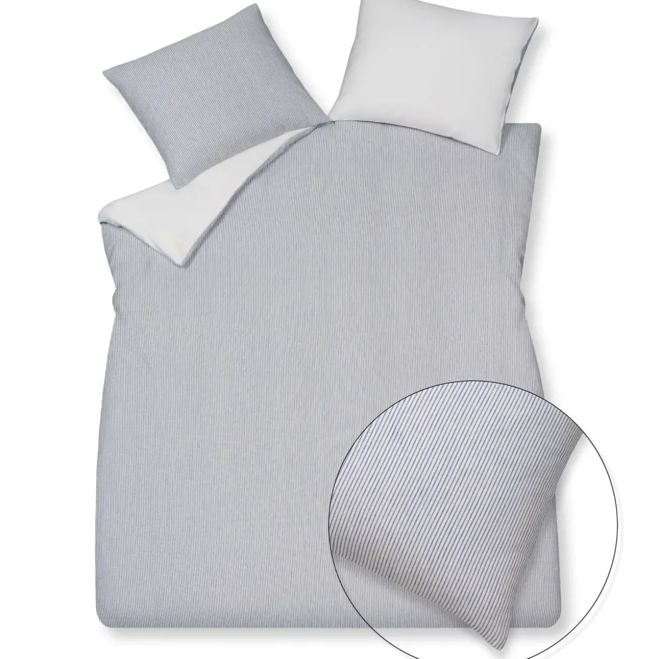 Bath & Living Vandyck Duvet cover PURE 76 Navy 140x220 cm (linen/cotton)