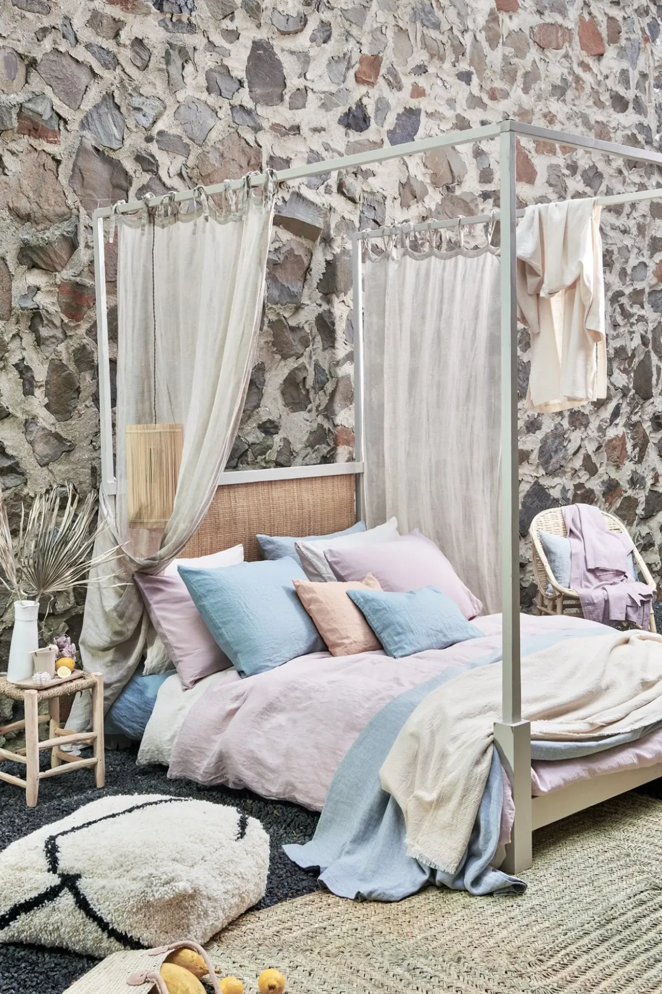 Bath & Living Vandyck Duvet cover PURE 07 Viola 240x220 cm (linen / satin cotton) PRSA17207
