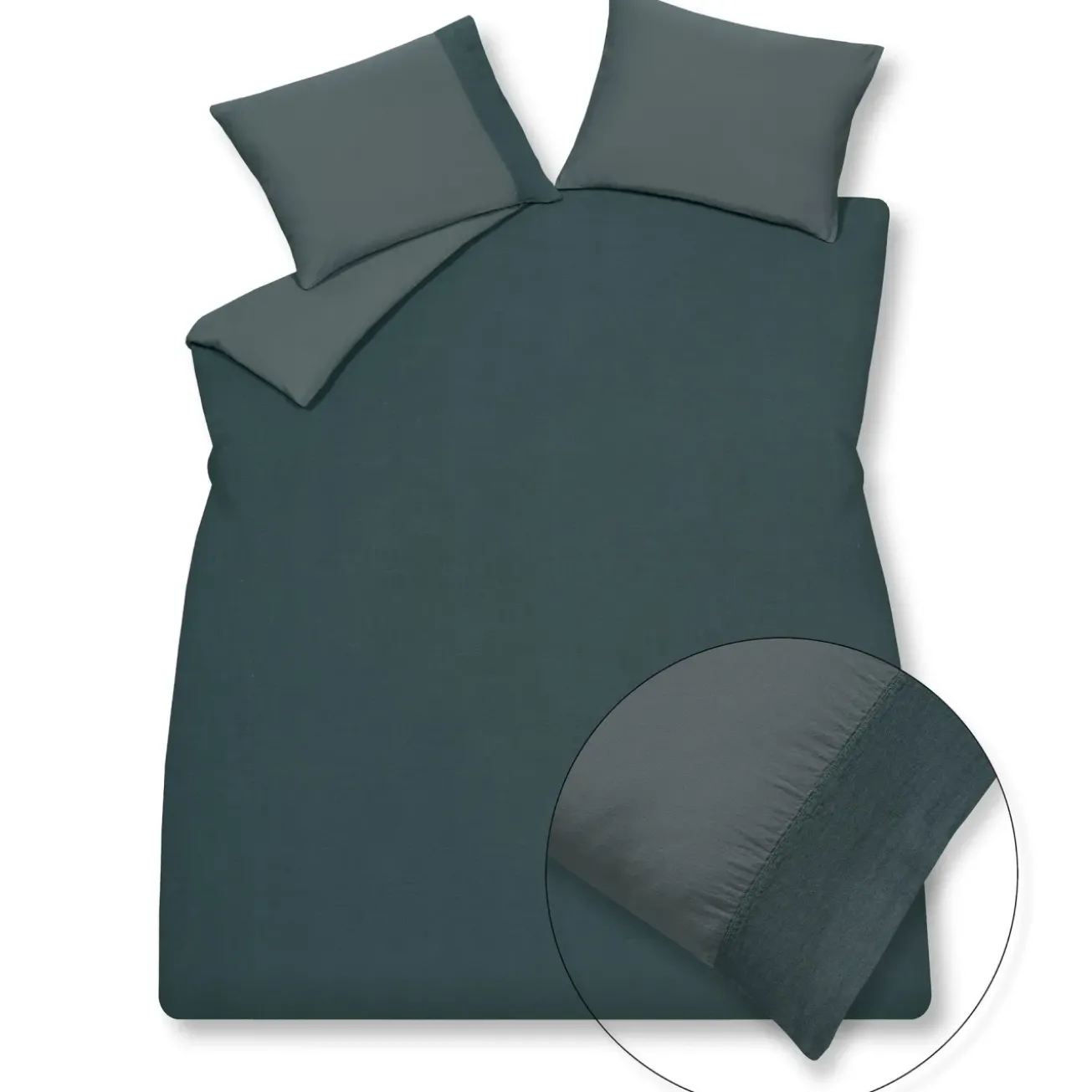 Bath & Living Vandyck Duvet cover PURE 07 Oceanview 240x220 cm (linen / satin cotton) PRSA17207