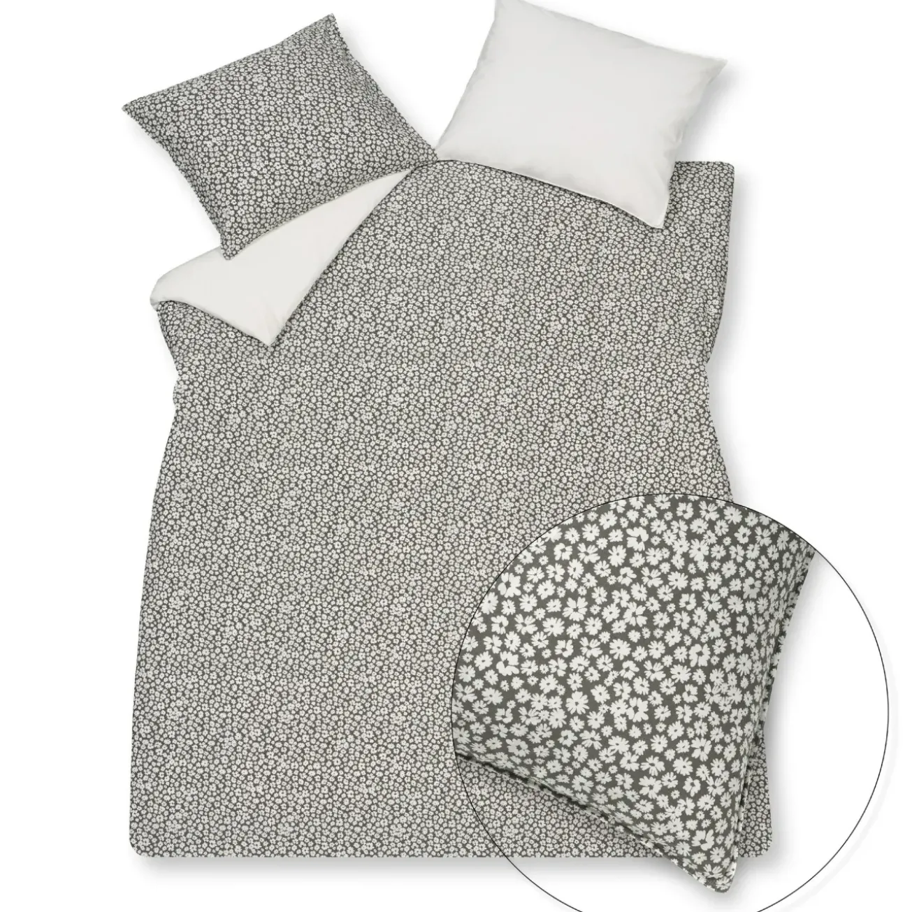 Bath & Living Vandyck Duvet cover PURE 53 Anthracite 200x220 cm (percale cotton) PRSA21153