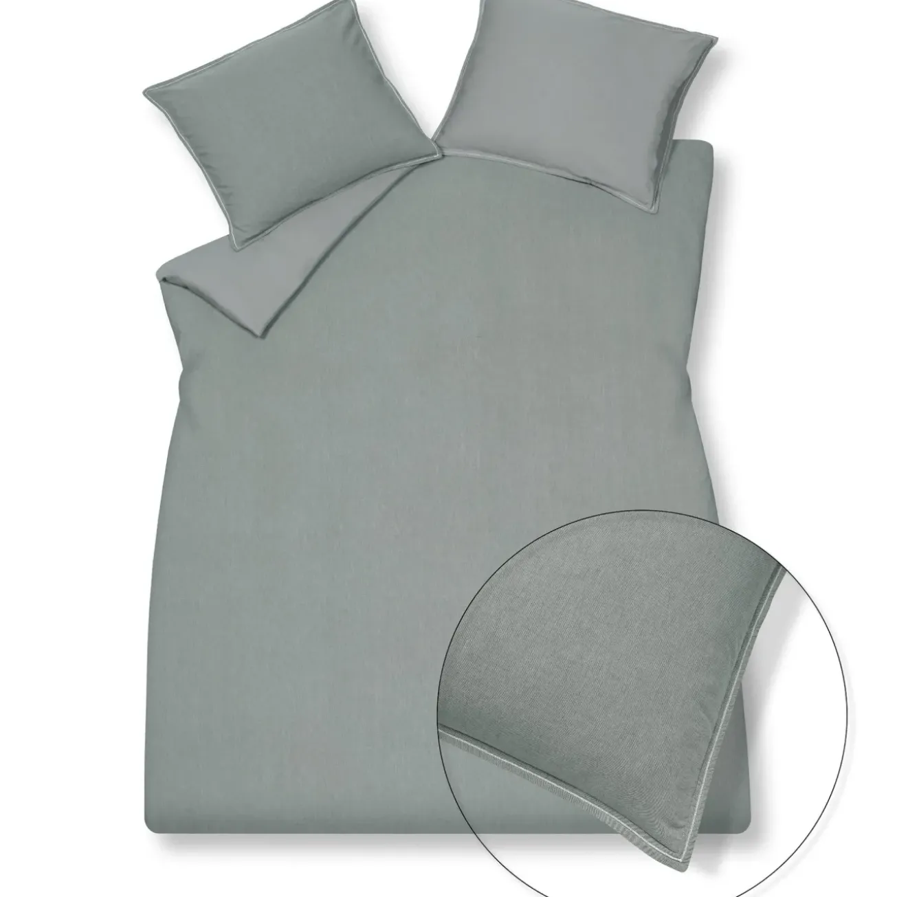 Bath & Living Vandyck Duvet cover PURE 47 Steelgrey 240x220 cm (chambray cotton) PRSA20247