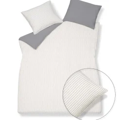 Bath & Living Vandyck Duvet cover PURE 28 Gray 200x220 cm (linen / cotton) PRSA19128