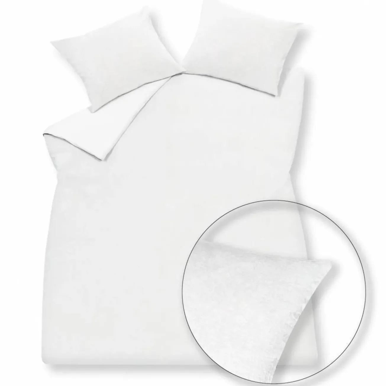 Bath & Living Vandyck Duvet cover PURITY 79 White 240 x 200/220 cm (linen) PUCO16179