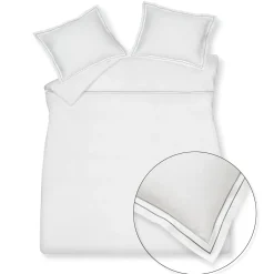 Bath & Living Vandyck Duvet cover PURITY Naples 200x220 cm, color Off Black (satin cotton)
