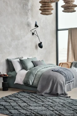 Bath & Living Vandyck Duvet cover PURITY 79 Smoke Green 240x220 cm (linen / cotton) PUCO16179