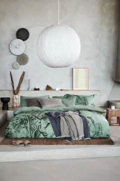 Bath & Living Vandyck Duvet cover PURITY 79 Smoke Green 140x220 cm (linen / cotton) PUCO16179