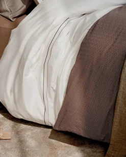 Bath & Living Vandyck Duvet cover PURITY Naples 140x220 cm, color Sand (satin cotton)