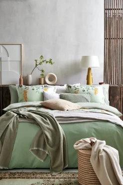 Bath & Living Vandyck Duvet cover VICTORIA Smoke Green 240x220 cm (satin) SASA21104