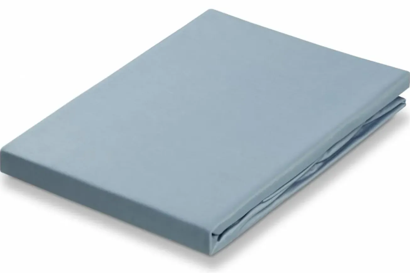 Bath & Living Vandyck Fitted sheet Dusty Blue-114 (satin cotton) CCF301ME