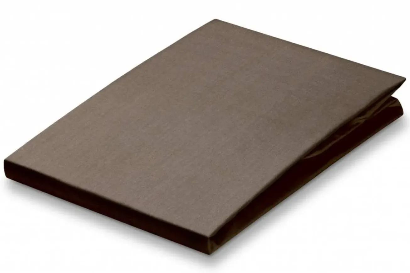 Bath & Living Vandyck Fitted sheet Taupe-017, brown (percal cotton) CCF101