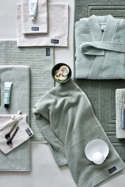 Bath & Living Vandyck Guest towel HOME collection Uni Smoke Green (BAKC13202) set/6 pieces