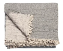 Bath & Living Vandyck HOME 81 throw 130x220 cm grey/sand (HCLO18281)