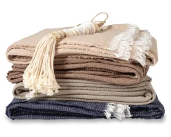 Bath & Living Vandyck HOME 89 throw 130x220 cm color Sand (HCLO21101)