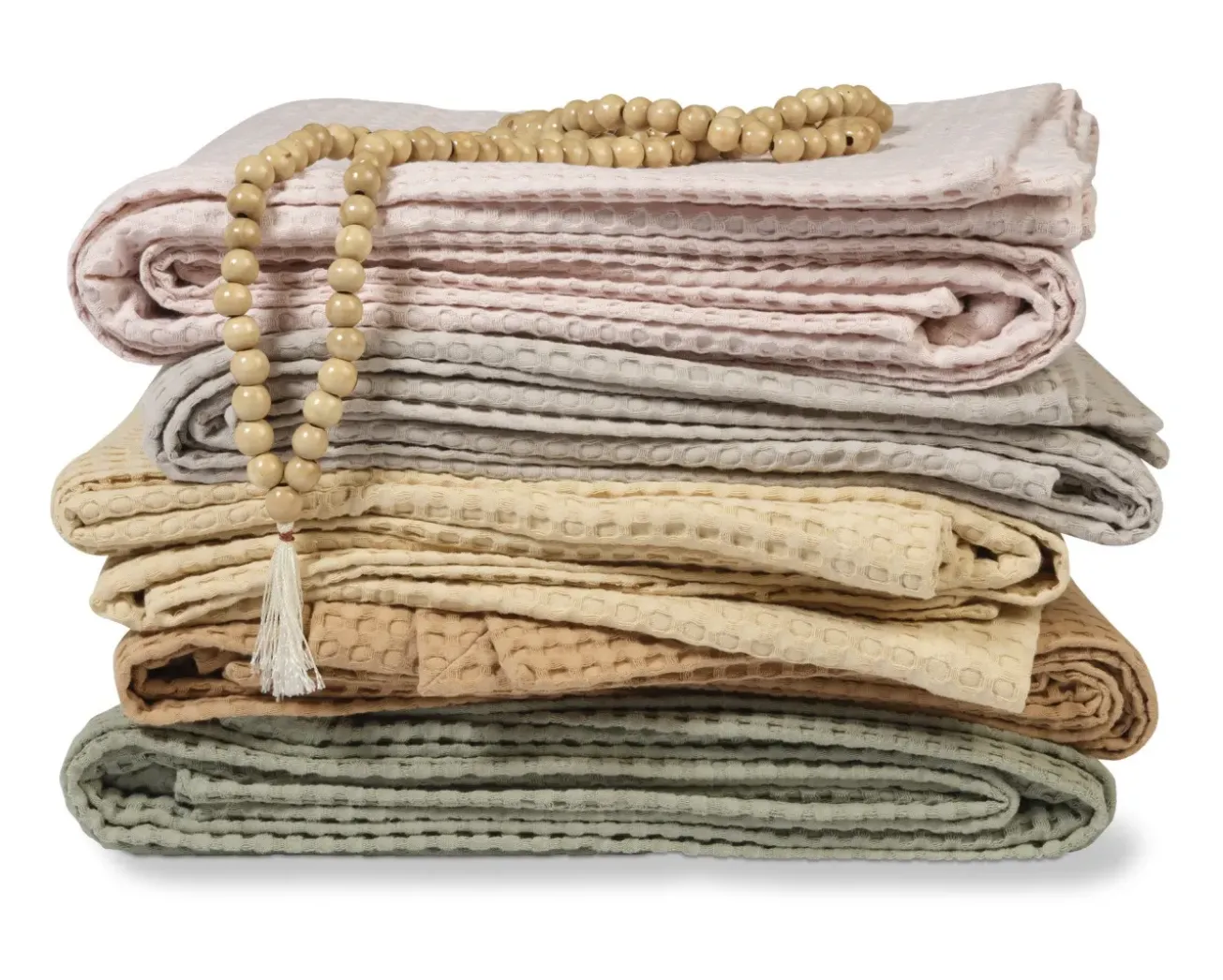 Bath & Living Vandyck HOME Pique waffle blanket 270x250 cm Stone (BLMK16101)