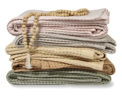 Bath & Living Vandyck HOME Pique waffle blanket 270x250 cm Beach (BLMK16101)