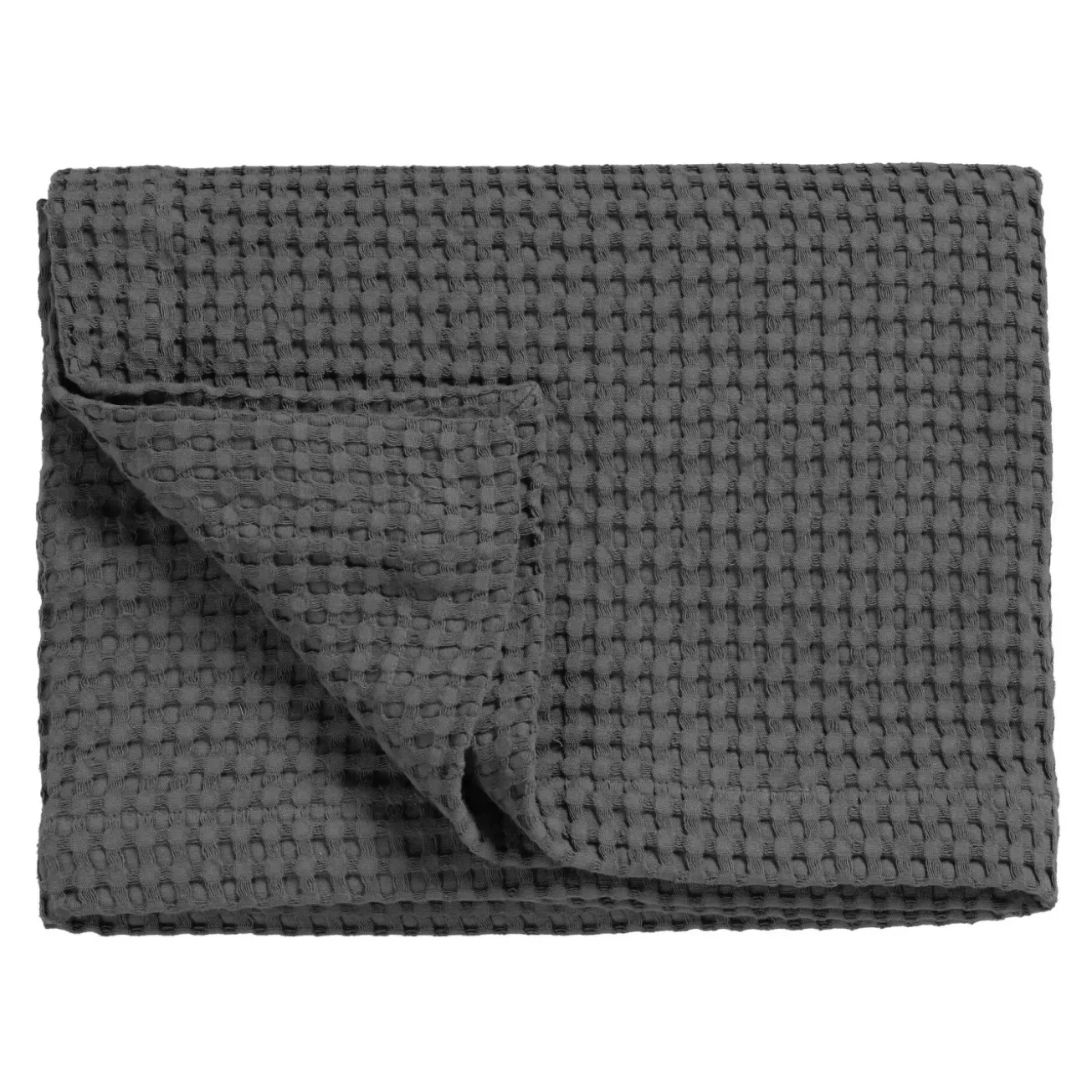 Bath & Living Vandyck HOME Pique waffle blanket 270x250 cm, Off Black