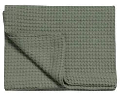 Bath & Living Vandyck HOME Pique waffle blanket 160x250 cm Earth Green (BLMK16101)