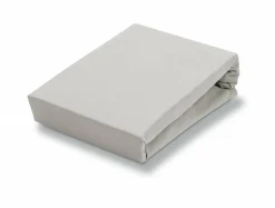 Bath & Living Vandyck Jersey supreme fitted sheet, Silver Gray-088, silver gray (stretch) SLKM8201