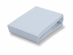 Bath & Living Vandyck Jersey supreme fitted sheet, Blue-006, light blue (stretch) SLKM8201