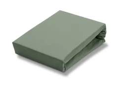 Bath & Living Vandyck Jersey supreme topper fitted sheet Olive-113 (stretch) SLKM8201T