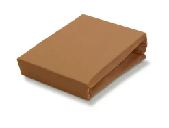 Bath & Living Vandyck Jersey supreme topper fitted sheet Cognac-162 (stretch) SLKM8201T
