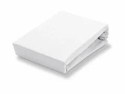 Bath & Living Vandyck Jersey supreme topper fitted sheet White-090, white (stretch) SLKM8201T