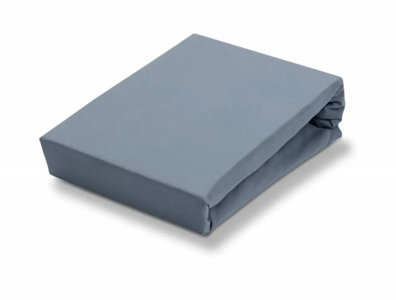 Bath & Living Vandyck Jersey supreme topper fitted sheet Faded Denim-184, blue (stretch) SLKM8201T