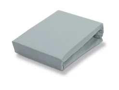 Bath & Living Vandyck Jersey supreme topper fitted sheet Pearl Blue-190 (stretch) SLKM8201T