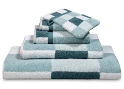 Bath & Living Vandyck Package deal 50: 1x bath towel + 1x washcloth BOSTON Storm Blue