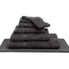 Bath & Living Vandyck Package deal 25: 1x bath towel + 4x washcloth RANGER Anthracite
