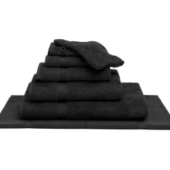 Bath & Living Vandyck Package deal 30: 3x bath towel + 1x hotel mat RANGER Off Black