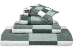 Bath & Living Vandyck Package deal 77: 6x guest towel BOSTON Earth Green